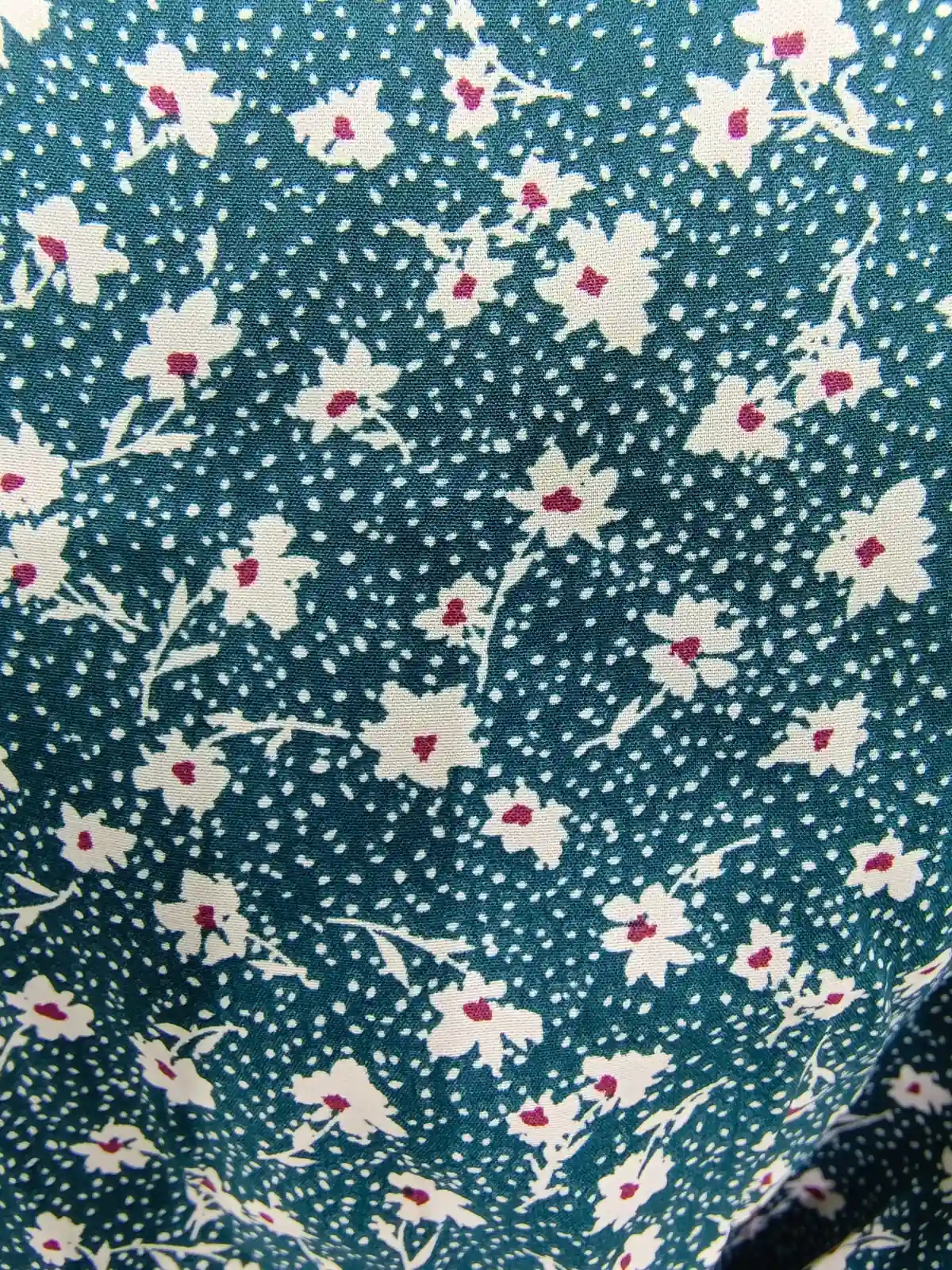 Emerald Floral Tea Dress - Cotton dresses available at theGirlyZone Kampala